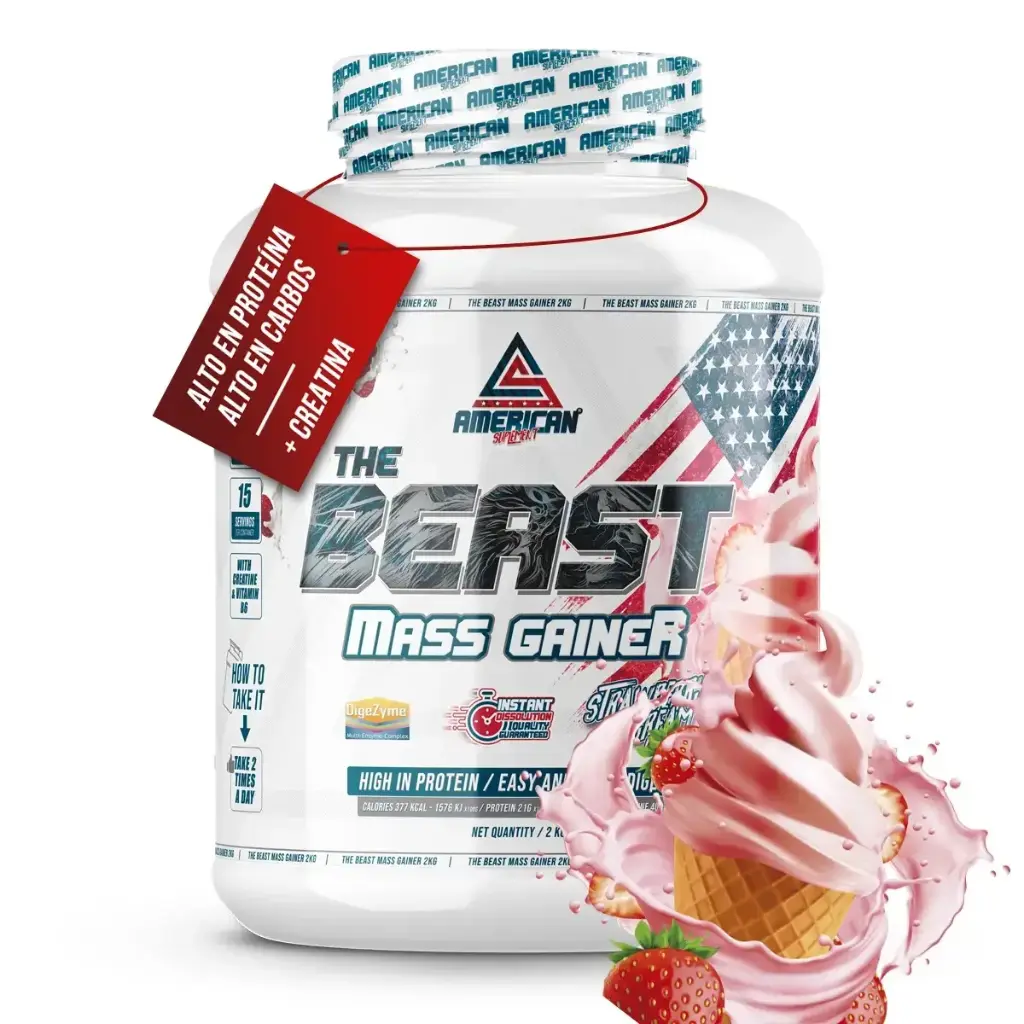 GANADOR DE PESO - MASS GAINER FRESA 2KG