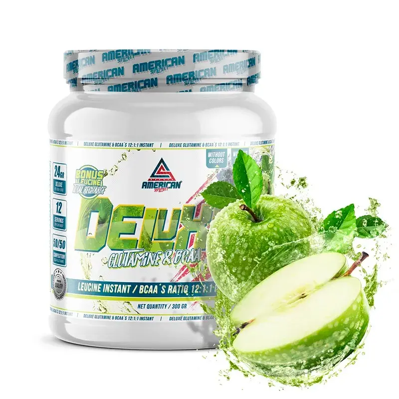 BCAA´S + GLUTAMINA DELUXE 12:1:1 300GR MANZANA